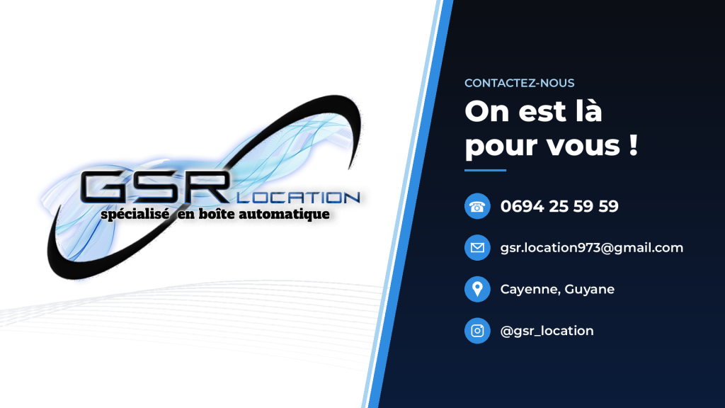 Contact GSR Location : devis transport & location 973