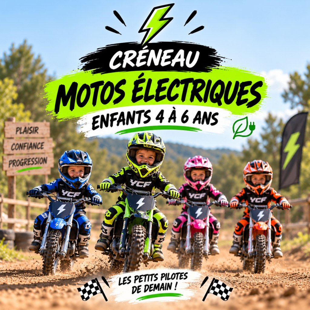 Session Motos électriques enfants 4/7 ans à 9h45