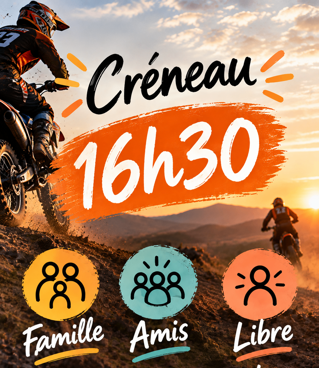 Session Famille / Amis / Libre à 16h30
