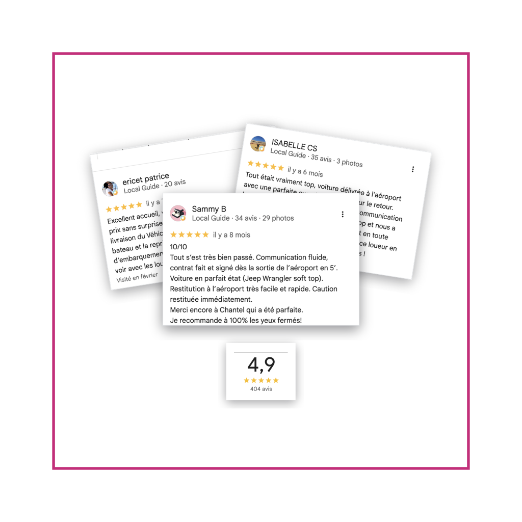 Customer Testimonials — BEST CAR RENTAL