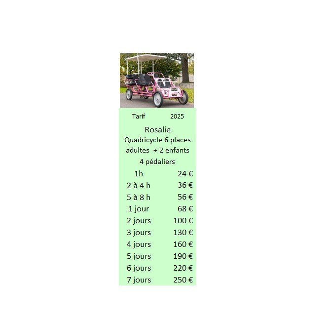 photo tarif rosalie