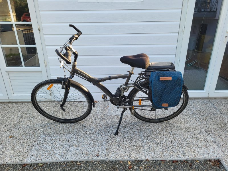 B'twin 27- VTT suspendu Homme L -gris B'Twin