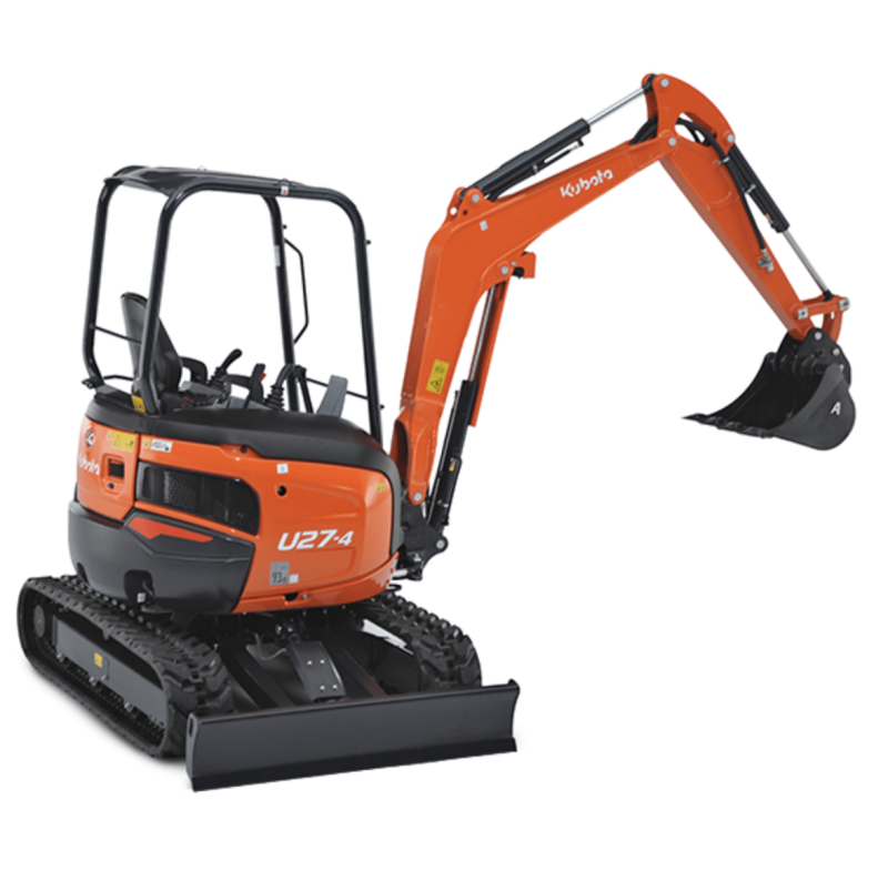 Kubota Mini-pelle 2,7T Canopy - U27-4