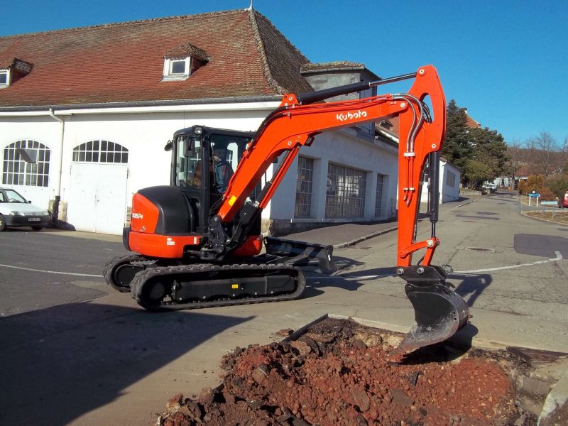  Mini pelle Kubota KX057-4 6T Attache MQUICK et 3 godets