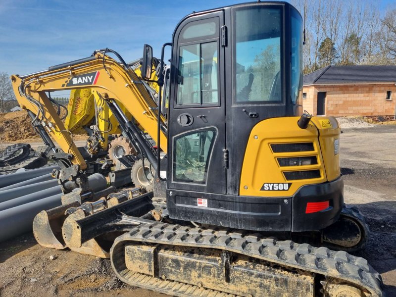  Mini pelle Sany SY50 5,5 T équipée tilt et 3 godets