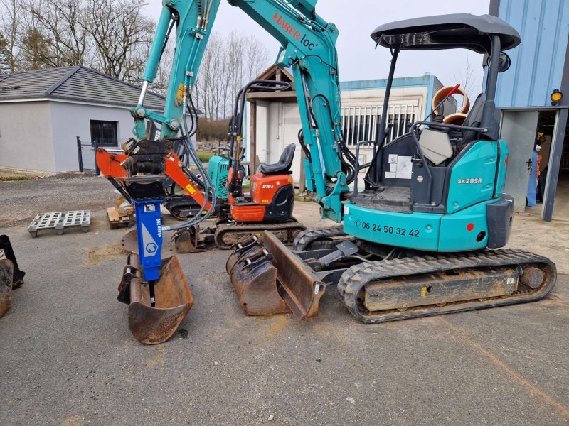  Mini pelle Kobelco  SK 28 2,8 T équipée tilt et 3 godets