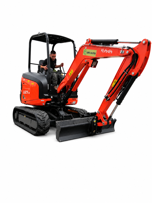 Kubota Pelleteuse U27-4 AVEC CHAUFFEUR